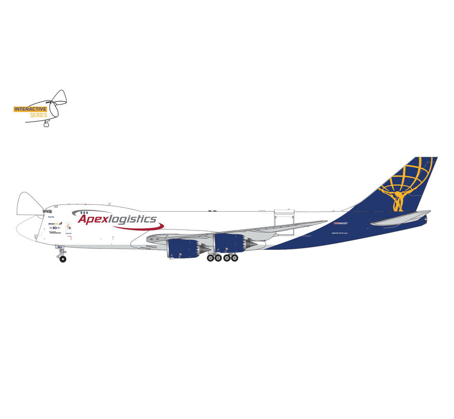 B747-8F Atlas Air Final Boeing 747  N863GT 1:400  Interactive Series