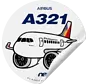 Sticker Philippine Airlines Airbus A321 NEO Round