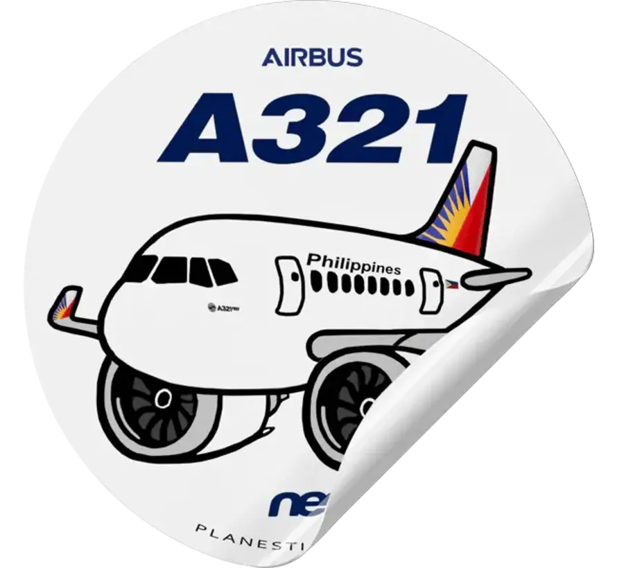 Sticker Philippine Airlines Airbus A321 NEO Round