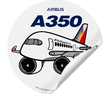Plane Sticker Sticker Philippine Airlines Airbus A350 Round