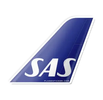 Plane Sticker Sticker SAS Scandinavian Tail