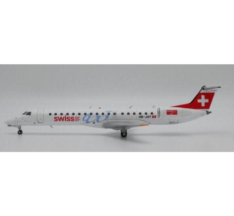 ERJ145 Swiss 600th HB-JAY 1:200 with stand +New Arrival+