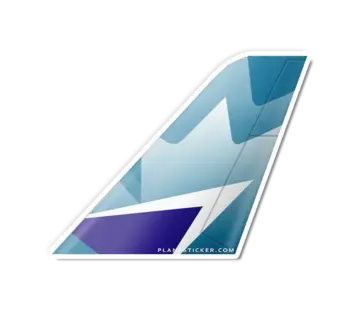 Plane Sticker Sticker Westjet Tail