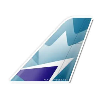 Plane Sticker Sticker Westjet Tail