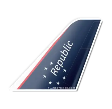 Plane Sticker Sticker Republic Airways Tail