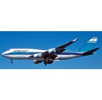 JC Wings B747-400 El Al Israel Airlines old livery 4X-ELC 1:200 with stand *Pre-Order