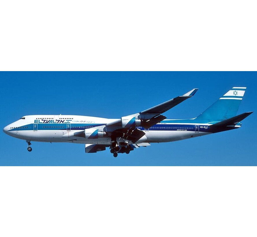 B747-400 El Al Israel Airlines old livery 4X-ELC 1:200 with stand *Pre-Order