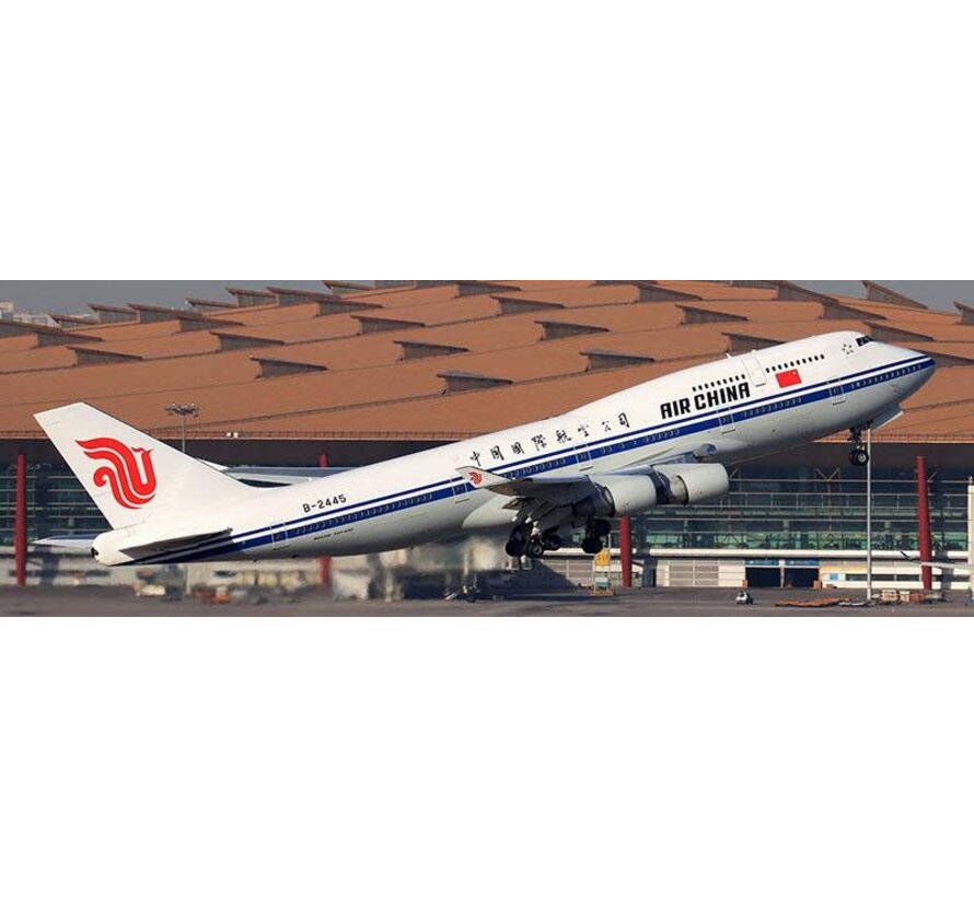 B747-400 Air China Last Flight B-2445 1:200 flaps down with stand *Pre-Order