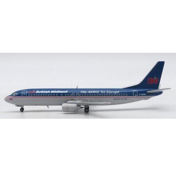 JC Wings B737-400 British Midland The Airline for Europe G-OBMG 1:400 (2nd) +new Arrival+