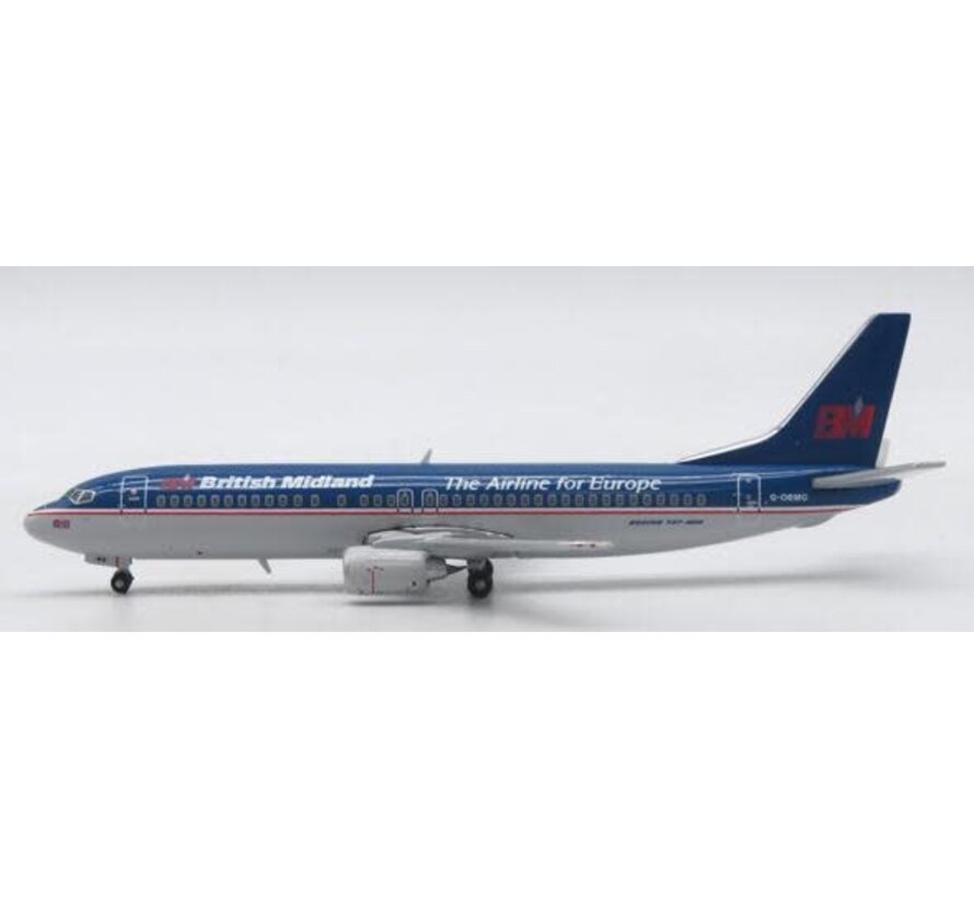 B737-400 British Midland The Airline for Europe G-OBMG 1:400 (2nd) +new Arrival+