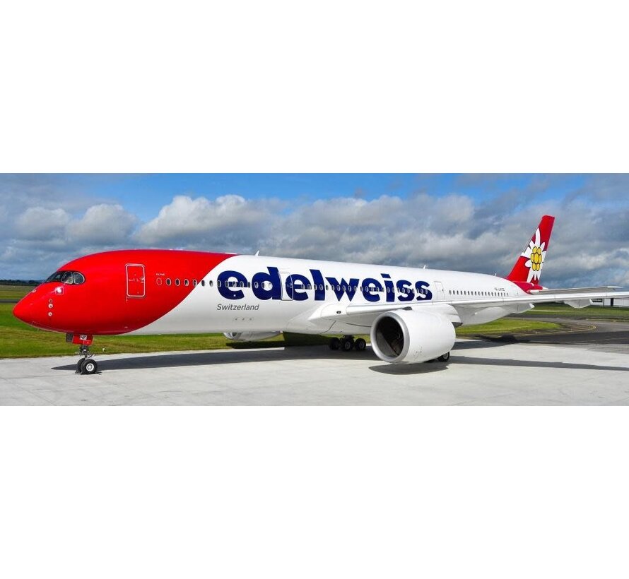A350-900 Edelweiss Air HB-IHF 1:200 flaps down with stand * Pre-Order