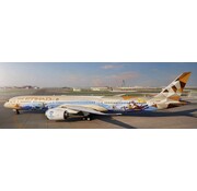 JC Wings B787-10 Dreamliner Etihad Airways Warner Bros. World A6-BMA 1:400 flaps down * Pre-Order