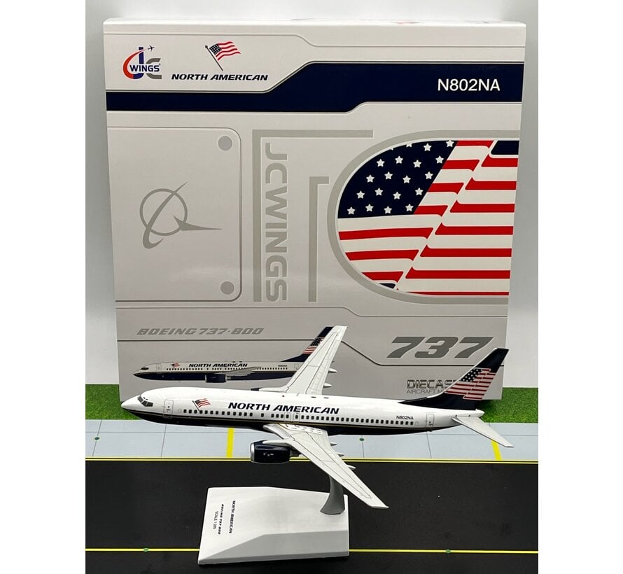B737-800 North American Airlines N802NA 1:200 with stand