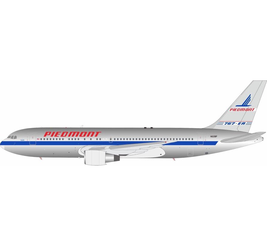 B767-200ER Piedmont Airlines bare metal livery N608P 1:200 polished +NEW ARRIVAL+