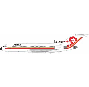 InFlight B727-100 Alaska Airlines red miner tail N798AS 1:200 with stand  +New Arrival+