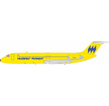 InFlight DC-9-30 Hughes Airwest yellow livery N9338 1:200 with stand  +New Arrival+