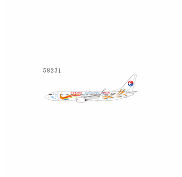NG Models B737-800W China Eastern Airlines Yunnan Peacock (orange) 2012-2016 old tail logo B-5683  1:400 winglets +New arrival+
