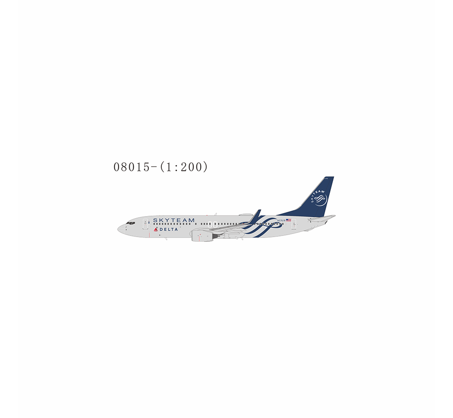 B737-800W Delta Air Lines Skyteam livery N3761R 1:200 winglets with stand +New Arrival+