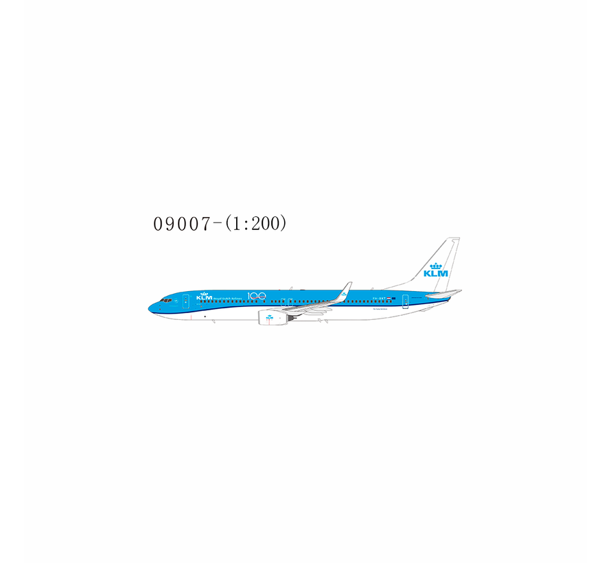 B737-900W KLM Royal Dutch Airlines 100 years anniversary PH-BXT 1:200 winglets with stand +new mould+ first launch  +New Arrival+