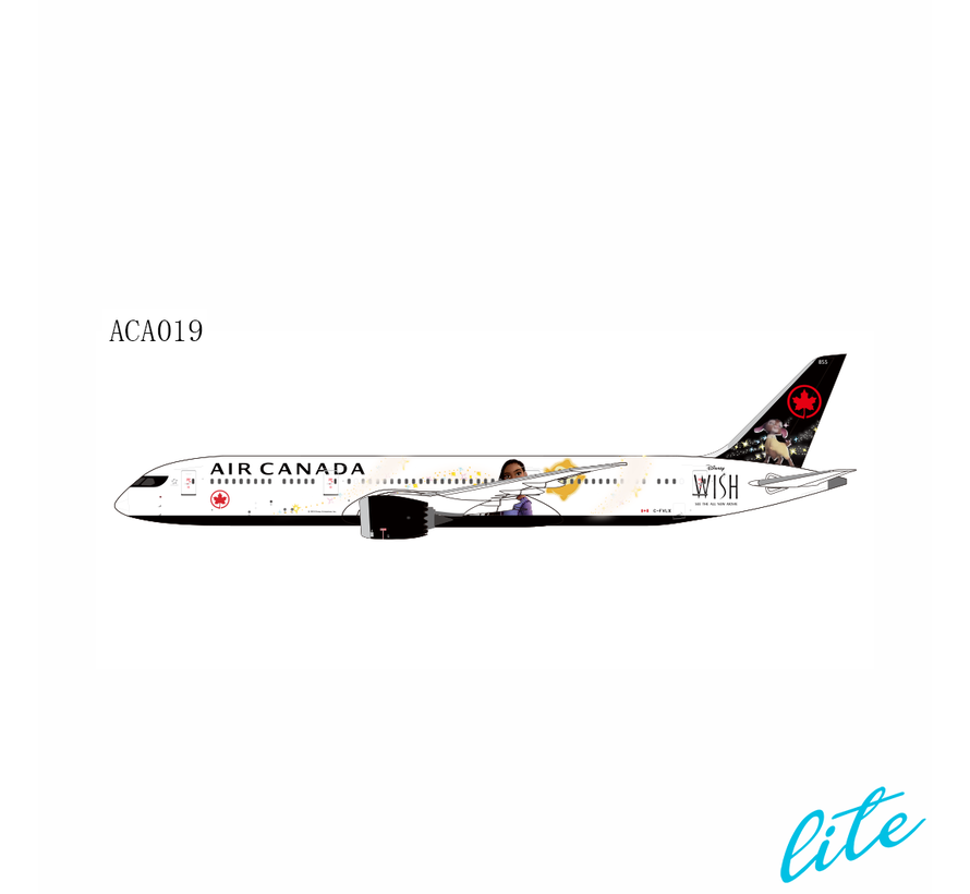 B787-9 Dreamliner Air Canada Disney Wish / Le Souhait C-FVLX 1:400 Lite +new Arrival+