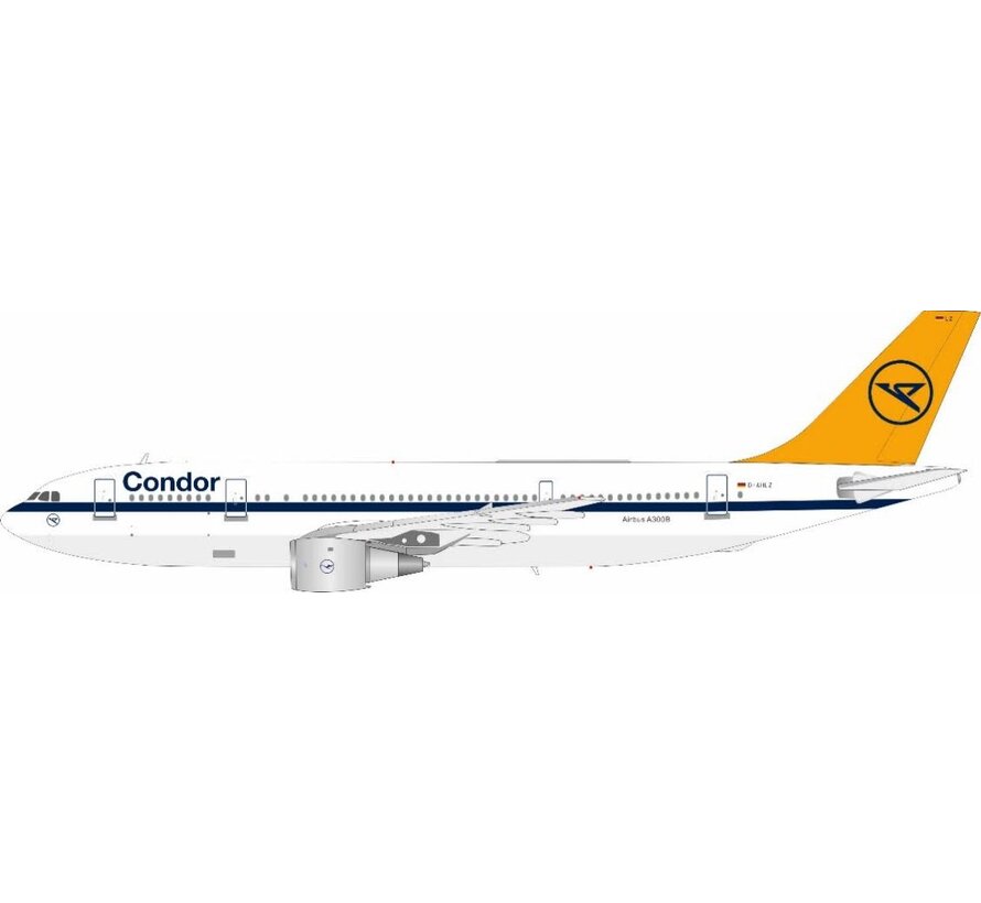 A300B4-2C Condor orange tail blue cheatline D-AHLZ 1:200 +New Arrival+