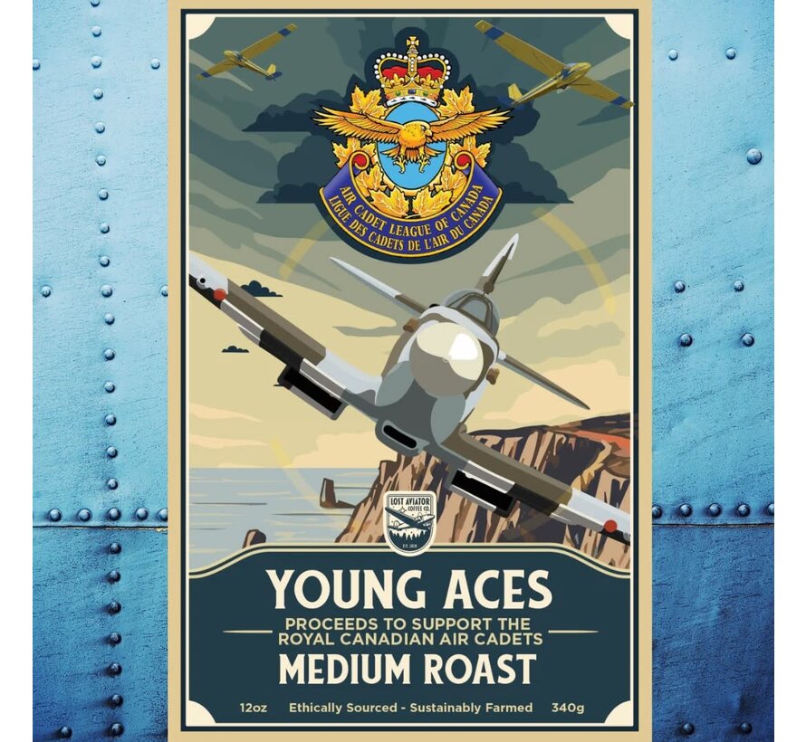 Young Aces Medium Roast Coffee Blend 340 g / 12 oz Ground