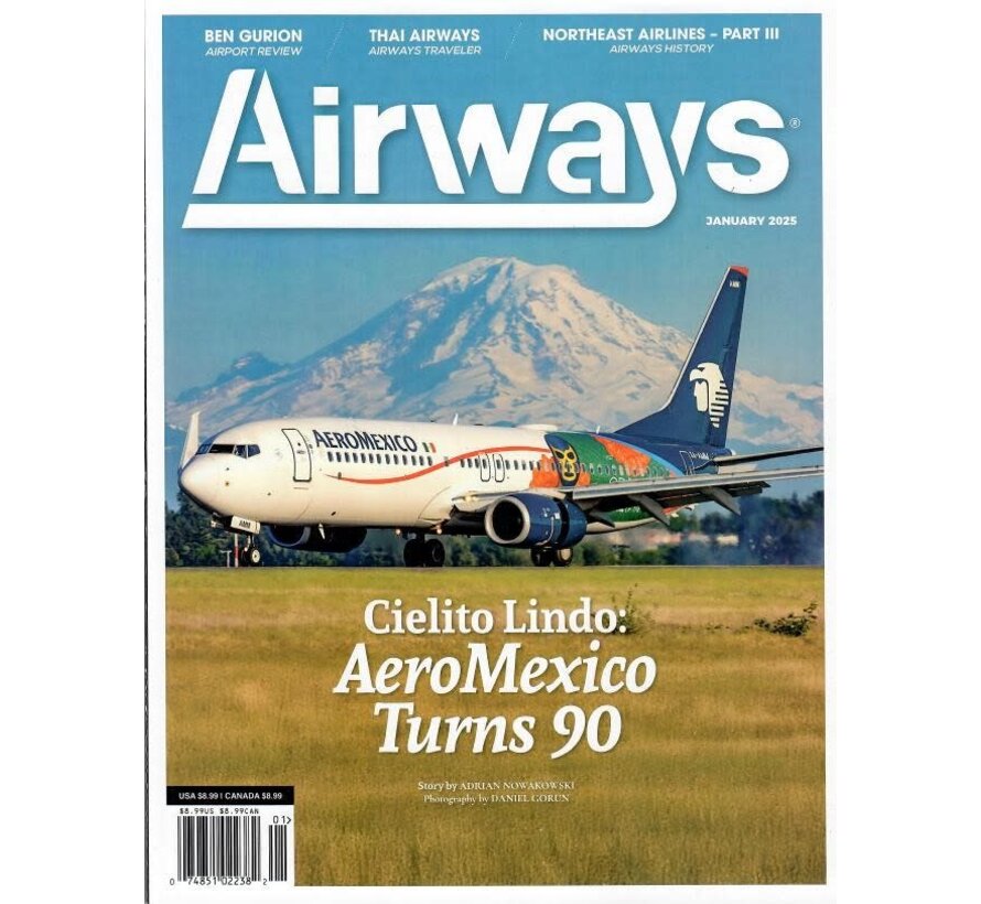 Airways Magazine January 2025 issue +SALE+