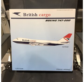 InFlight B747-200F/SCD British Airways Cargo Negus G-KILO 1:200 with coin *Collection Sale