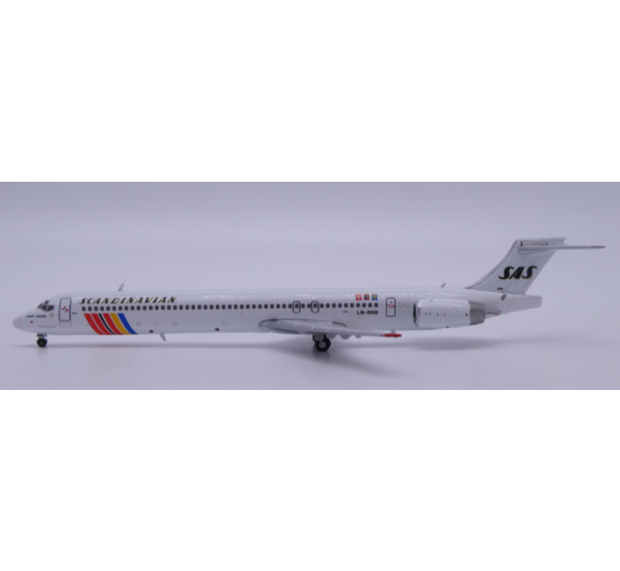 MD90 SAS Scandinavian Airlines 1983 rainbow livery LN-ROB 1:400 +new Arrival+