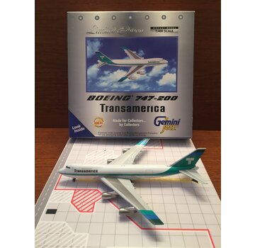 Gemini Jets B747-200 Transamerica Airlines N742TV 1:400  *Collection Sale