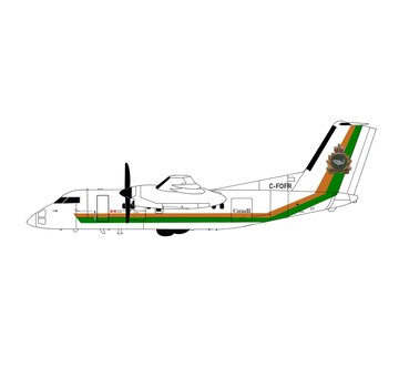 3D Design Deck dash-8-100 Department of Fisheries & Oceans Canada C-FOFR 1:400 (3d printed resin) +New Arrival+