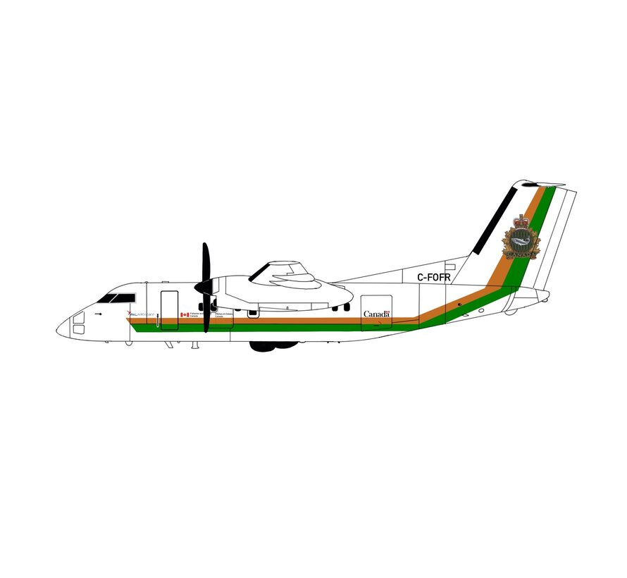 dash-8-100 Department of Fisheries & Oceans Canada C-FOFR 1:400 (3d printed resin) +New Arrival+