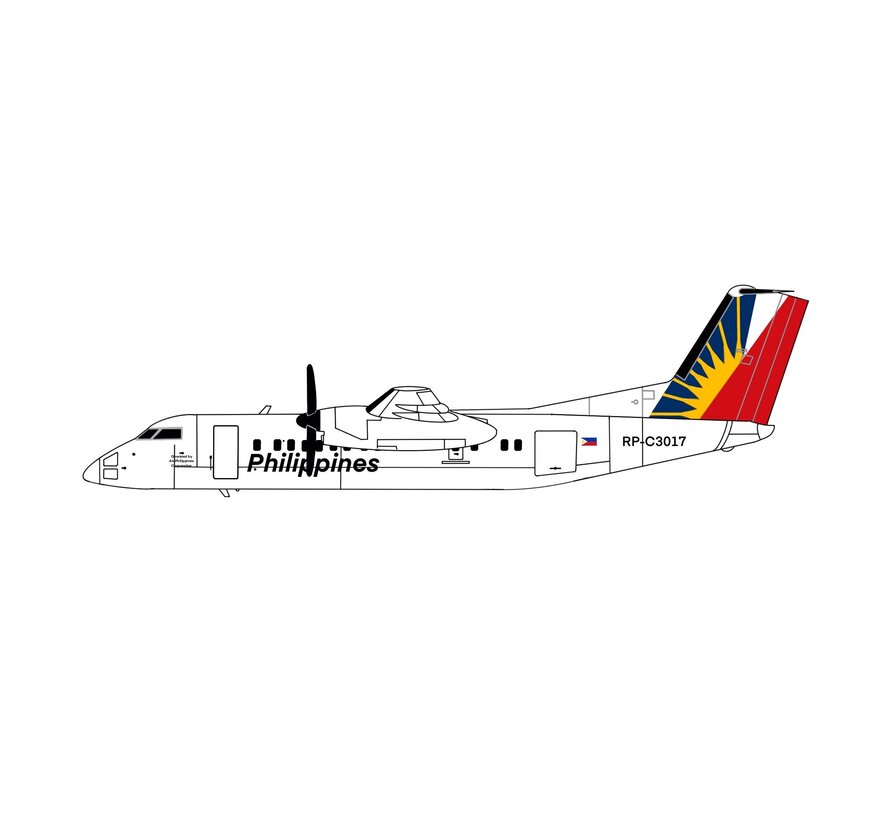 dash-8-Q300 PAL Philippines Express RP-C3017 1:400 (3d printed resin)