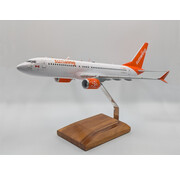 avworld.ca B737-8 Max Sunwing C-FMXA Wood  display model 1:100 Scale