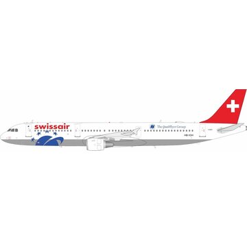 B-Models A321 Swissair Qualiflyer Group HB-IOH 1:200 with stand