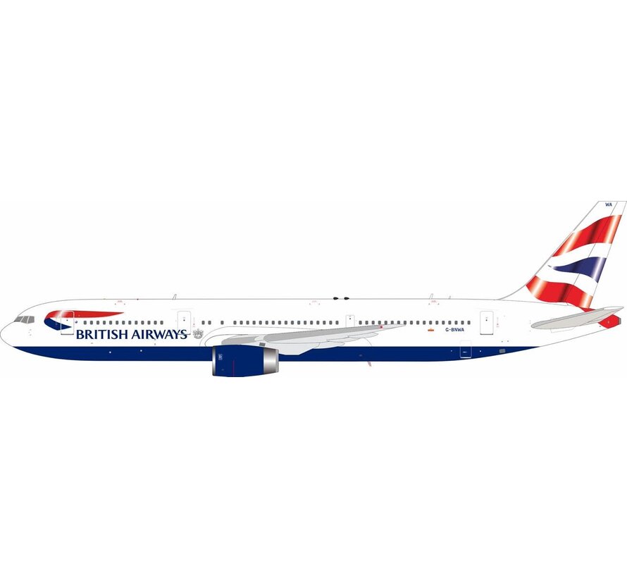 B767-300ER British Airways Union Jack Livery G-BNWA 1:200 with stand +new arrival+