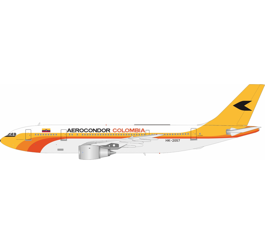 A300B4-2C Aerocondor Colombia HK-2057 1:200 with stand +New arrival+