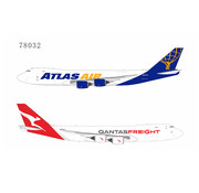 NG Models B747-8F Atlas Air Qantas Freight fantasy hybrid colors N856GT 1:400 (Atlas on Port, QANTAS on Stbd) +pre-order+