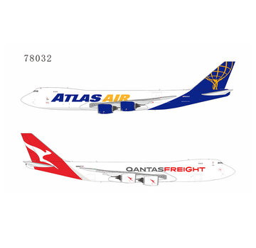 NG Models B747-8F Atlas Air Qantas Freight fantasy hybrid colors N856GT 1:400 +NEW ARRIVAL+