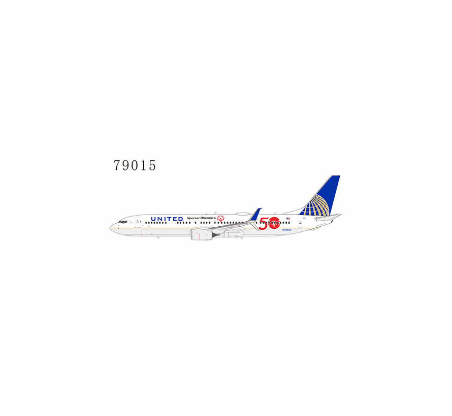 B737-900ERS United CO-UA merged livery Special Olympics 50 N66837 1:400 scimitars +NEW ARRIVAL+