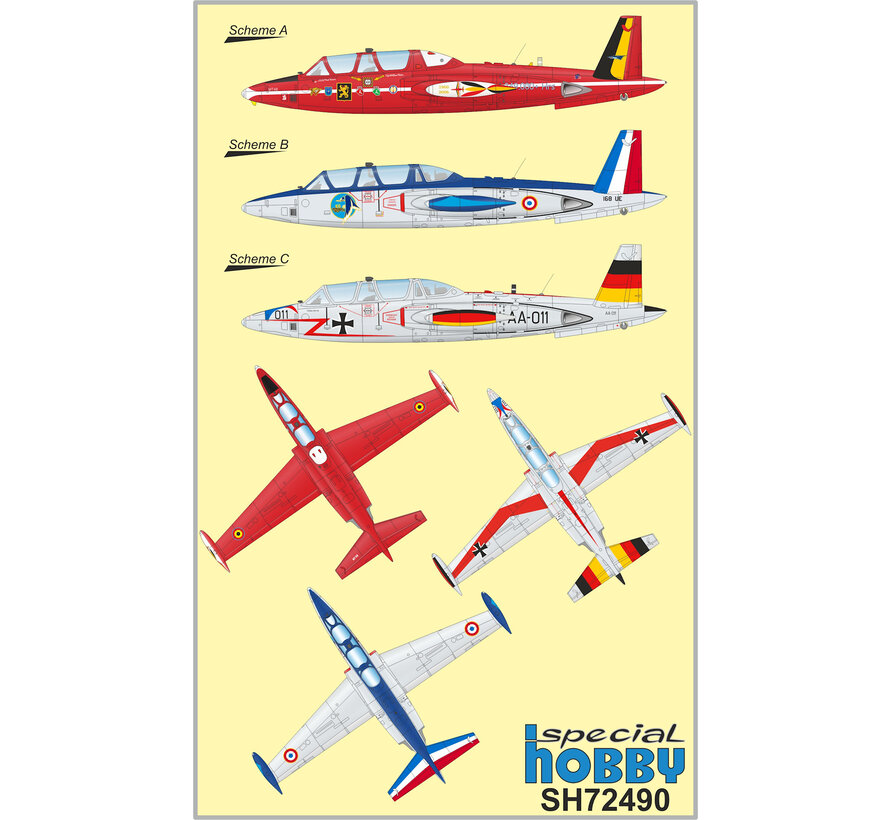 Fouga CM.170 Magister 'Aerobatic Teams' 1:72 New 2024