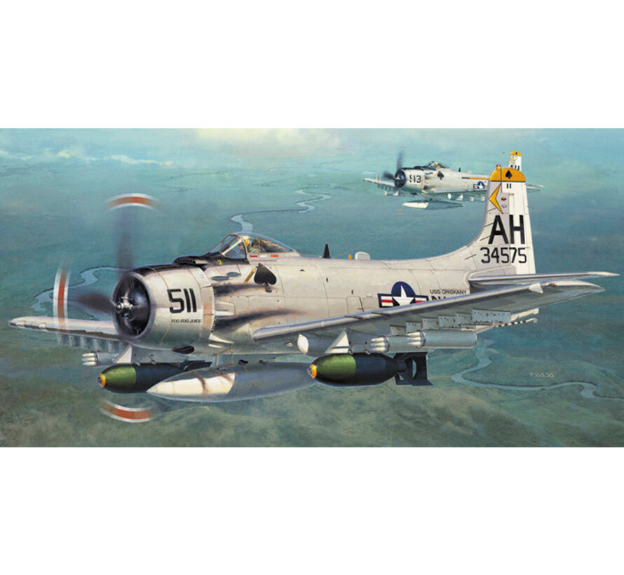 A-1H Skyraider w/ Rocket Pod 1:72 New 2024