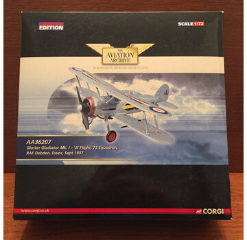 Corgi GLADIATOR I 'A' Flight 73 Sqn. RAF Debden, Essex 1937 1:72 *Collection Sale