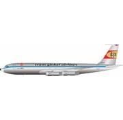 InFlight B707-300 Trans Global Airlines Airport Movie Jet N324F 1:200 with stand (3rd release) +pre-order+