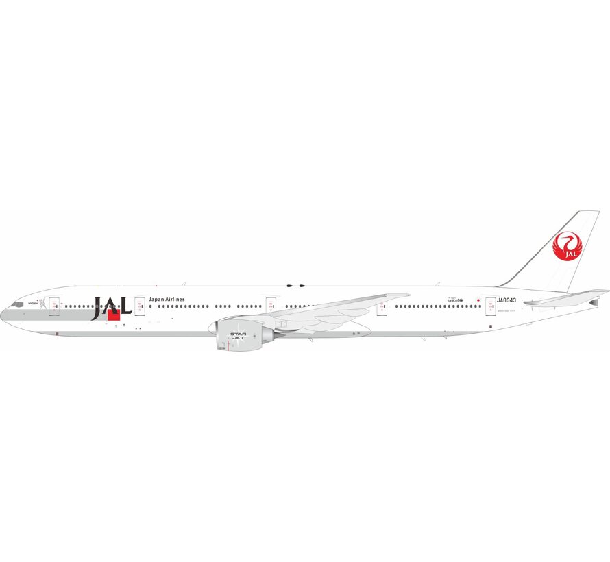 B777-300 JAL Japan Airlines Arcturus STAR JET 1989 livery JA8943 1:200  +New Arrival+