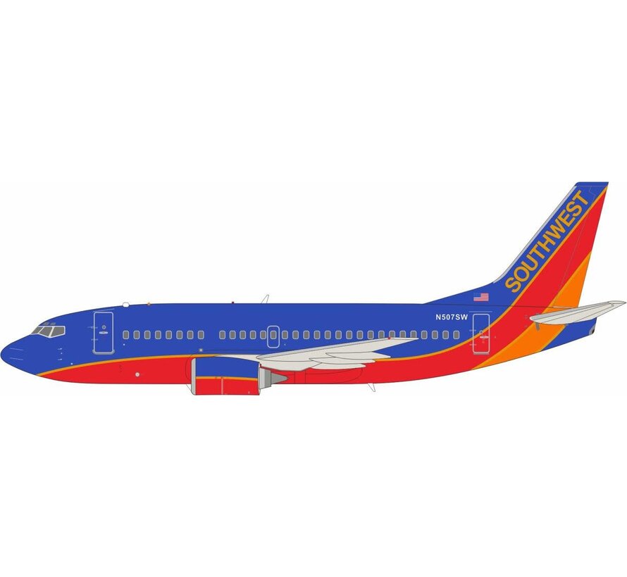 B737-500 Southwest Airlines N507SW 1:200 with stand +NEW MOULD+  +Pre-order+