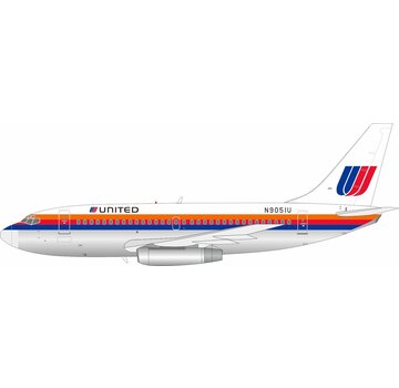 InFlight B737-200 United Airlines Saul Bass N9051U 1:200   +New Arrival+