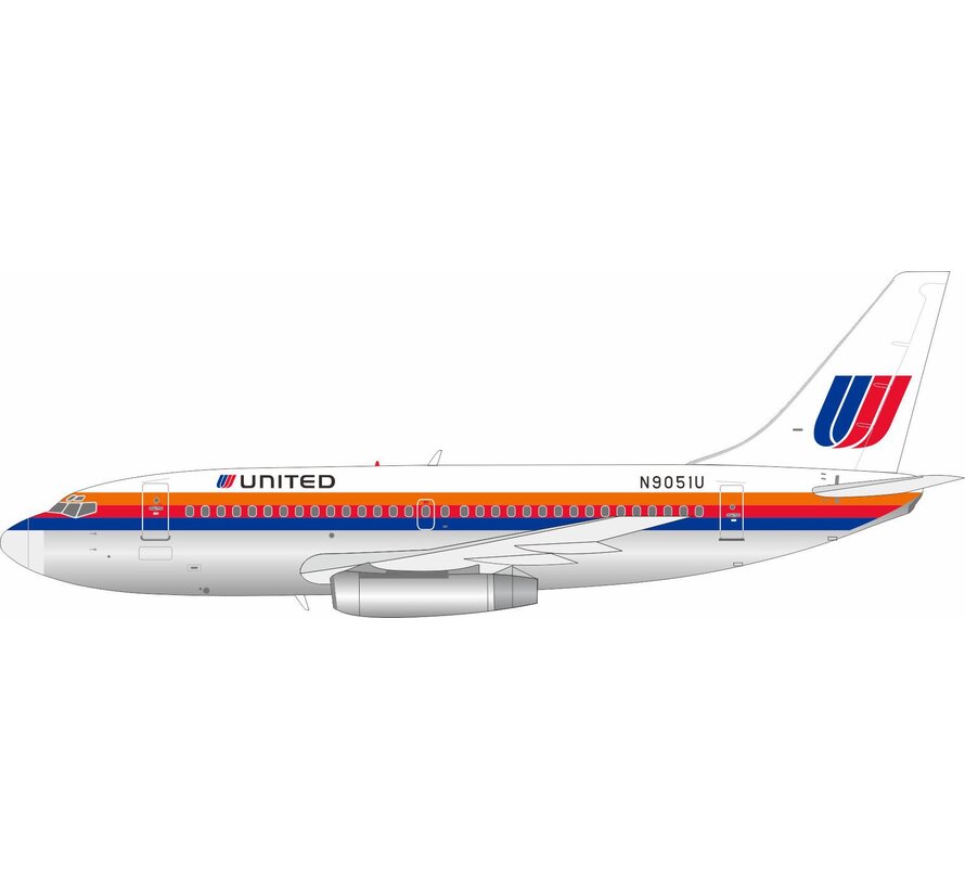B737-200 United Airlines Saul Bass N9051U 1:200   +New Arrival+