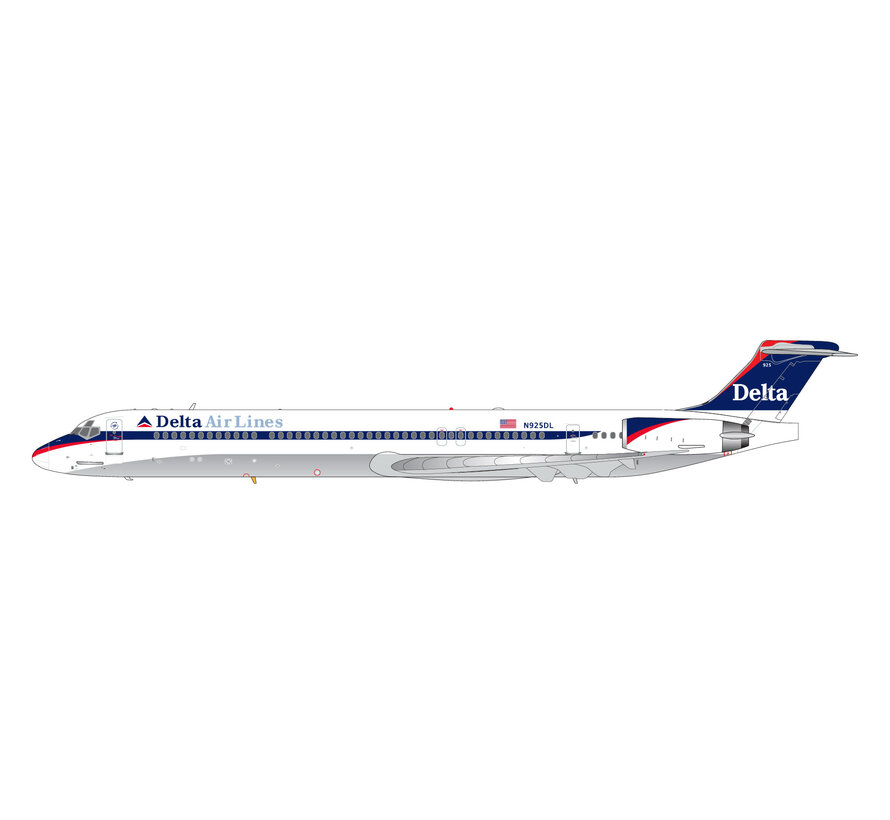 MD88 Delta Air Lines interrim livery N925DL 1:200 with stand