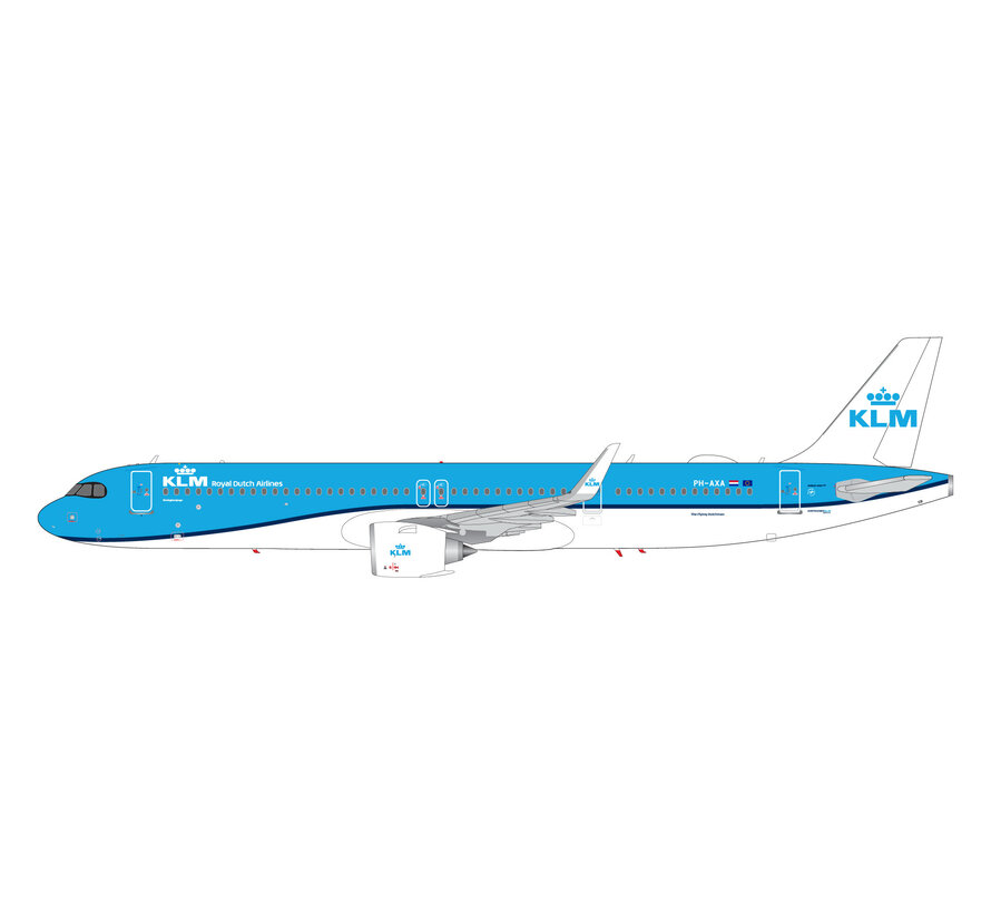 A321neo KLM Royal Dutch Airlines PH-AXA 1:200 with stand  +NEW ARRIVAL+